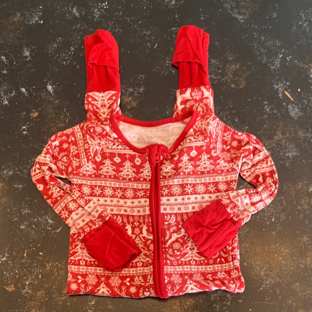 Little Sleepies Red and White Kids Pajamas